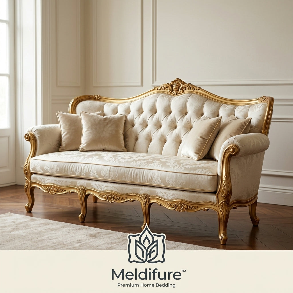 Meldifure™ Royal Velvet Chesterfield Sofa